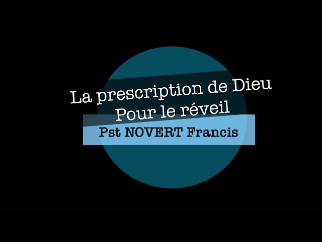 La prescription de Dieu pour un réveil