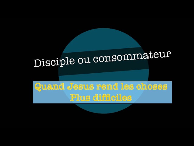 Disciple ou consommateur